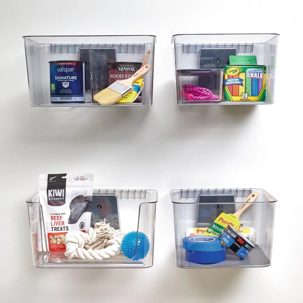 Кутия за съхранение на закрито с капак от рециклирана пластмаса iD Wallspace - iDesign