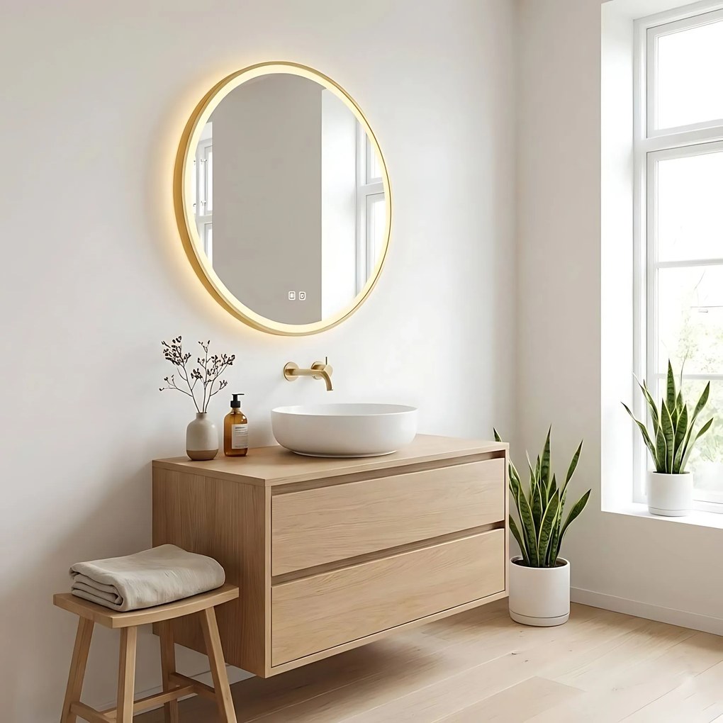 Огледало LED 90cm MMJ Gold