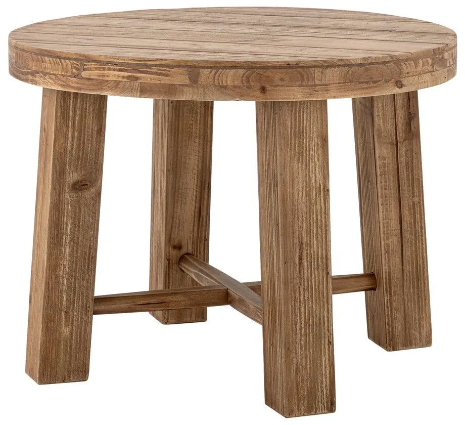 Кръгла масичка за кафе от декор от екзотична дървесина в тъмно естествен цвят ø 60 cm Emmett – Bloomingville