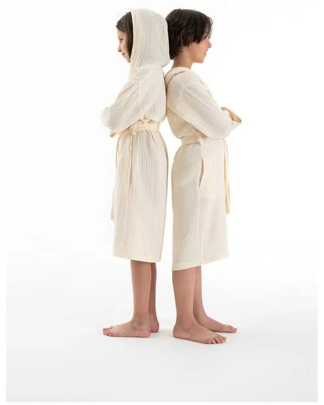 Кремава муселинова детска хавлия размер 7-8 години Muslin – Foutastic