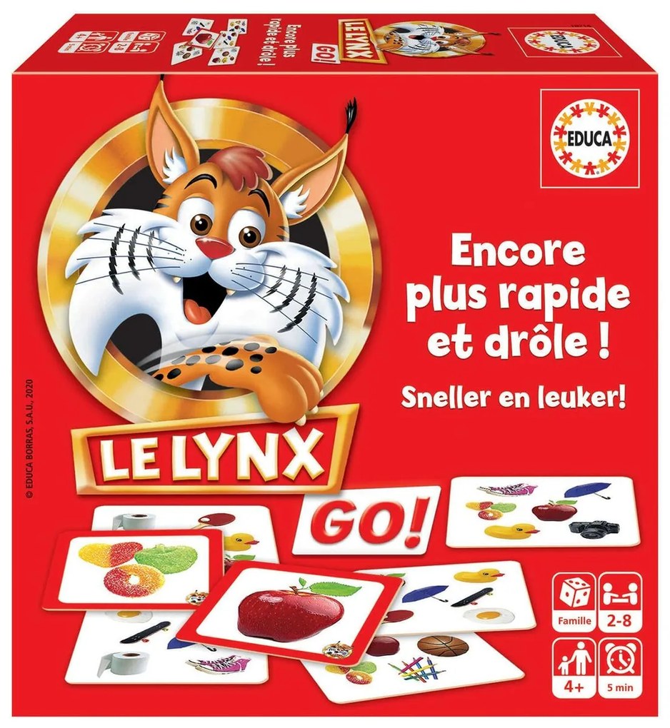 Настолна игра Educa 18716 Le Lynx Go! (FR)