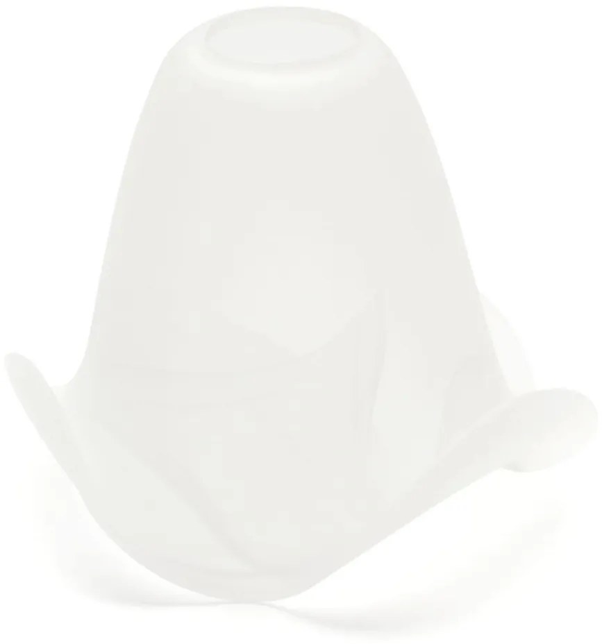 Резервно стъкло за полилей и лампа SISI E14 пр. 13 см бяло