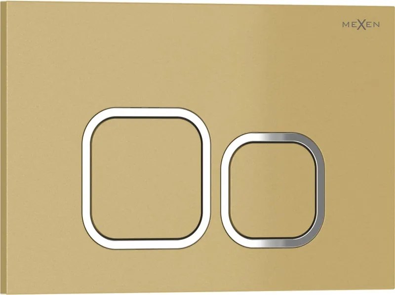 Mexen Tex 03 бутон за промиване, златен - 6103-06