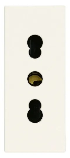 VIMAR 30203.B Контакт SICURY Linea, 2P+E 16A P17/11 250 V~, ит. стандарт, детска защита, 1М, White,