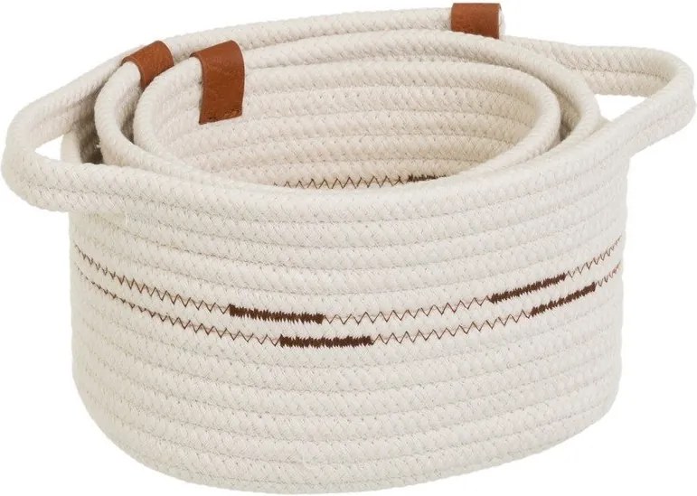 Текстилни кошници в комплект от 3 бр. 30x18x14 cm – Casa Selección