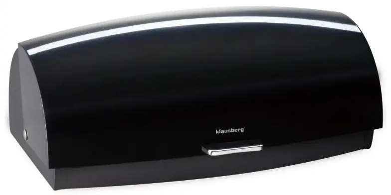 Кутия за хляб Klausberg KB 7931, 45 см, Ергономична дръжка, Метална, Черен