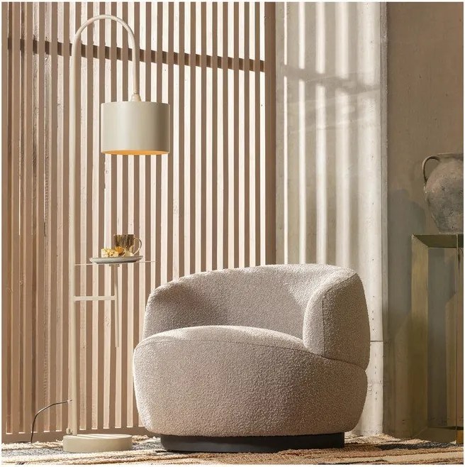 Светлосиво въртящо се кресло Wolly – WOOOD