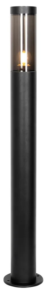 Модерна външна стълбова лампа черна 110 см IP44 - Rox