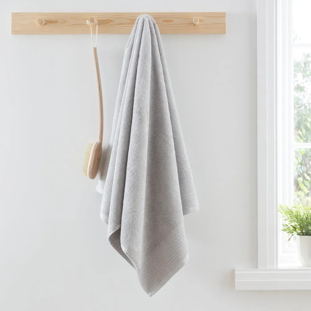 Сива кърпа от египетски памук от тери 50x85 cm Egyptian Cotton – Bianca