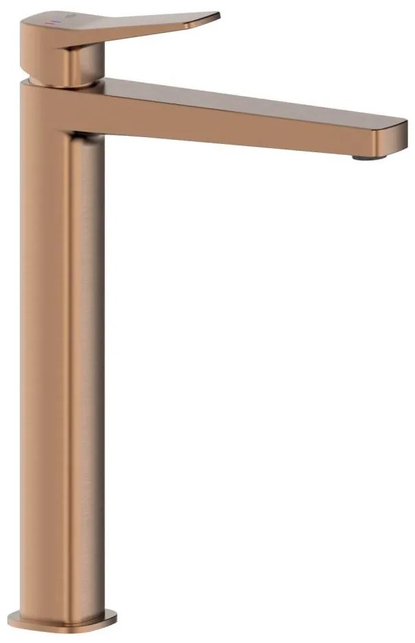 KFA Armatura 4522-712-34 - Смесител за мивка + изпускател MALAGA 30,3 cm розово злато