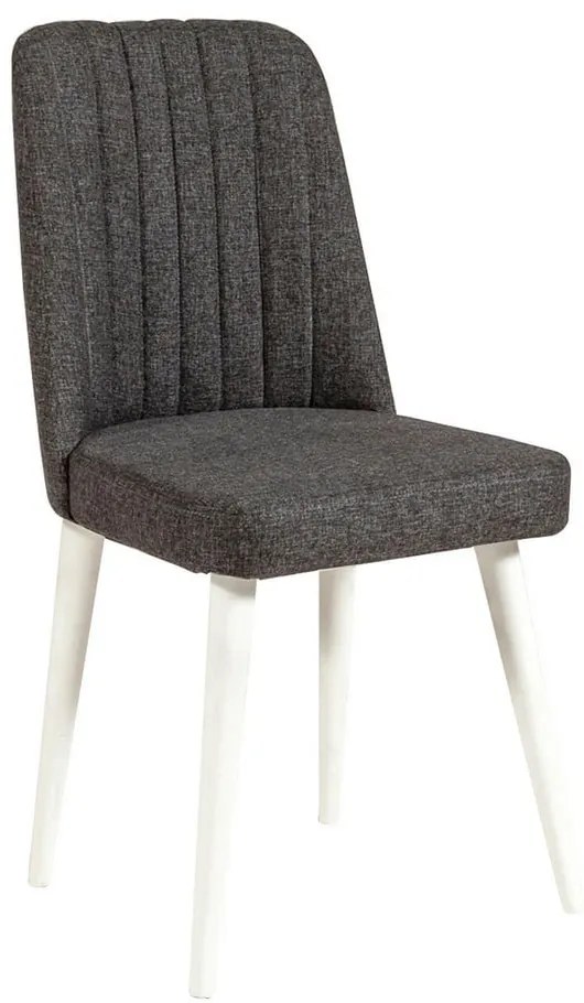 Трапезен стол от антрацитно кадифе Stormi Sandalye - Kalune Design