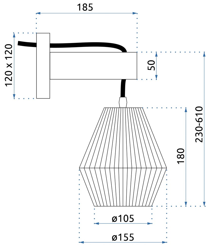 Лампа APP1149-1W Wood