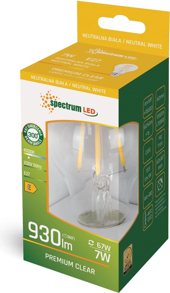 Крушка LED GLS E-27 230V 7W COG WOJ+14600