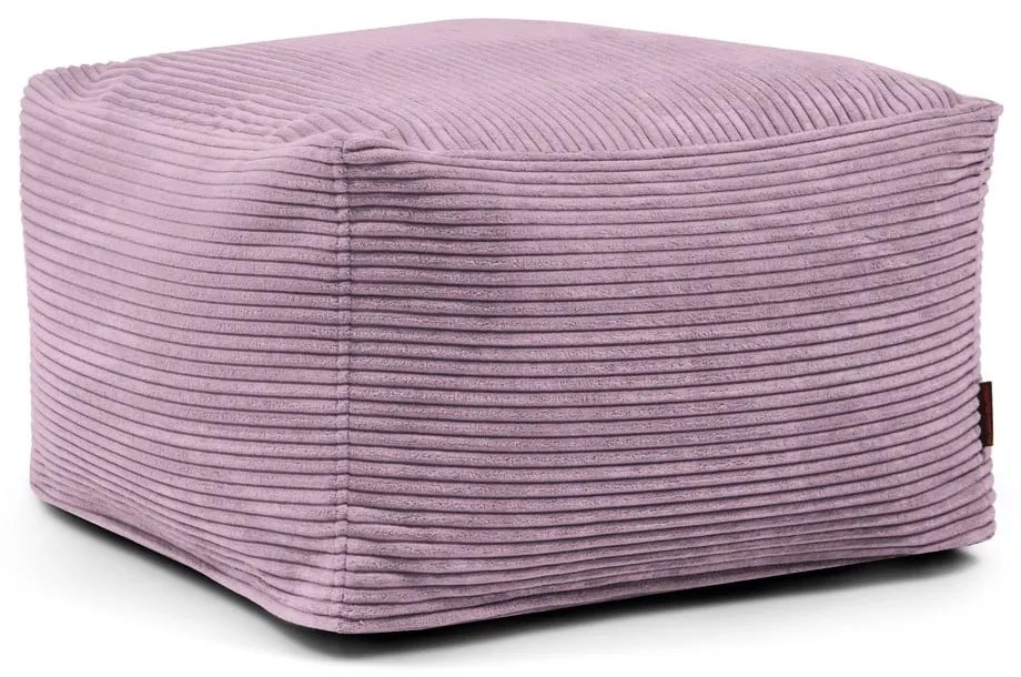 Лилав пуф от рипсено кадифе Softbox MooG – SLOWDOWN