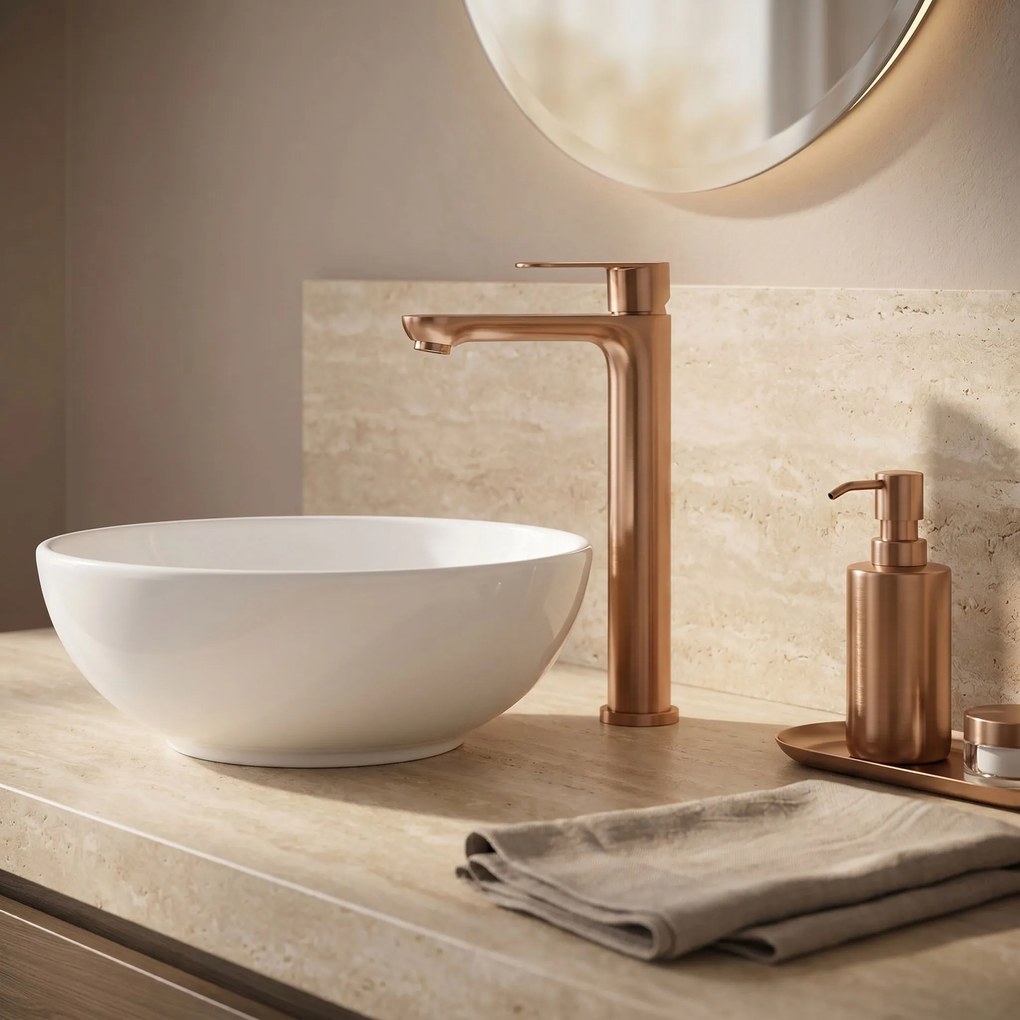 Смесител за баня Rea Logan Brush Copper