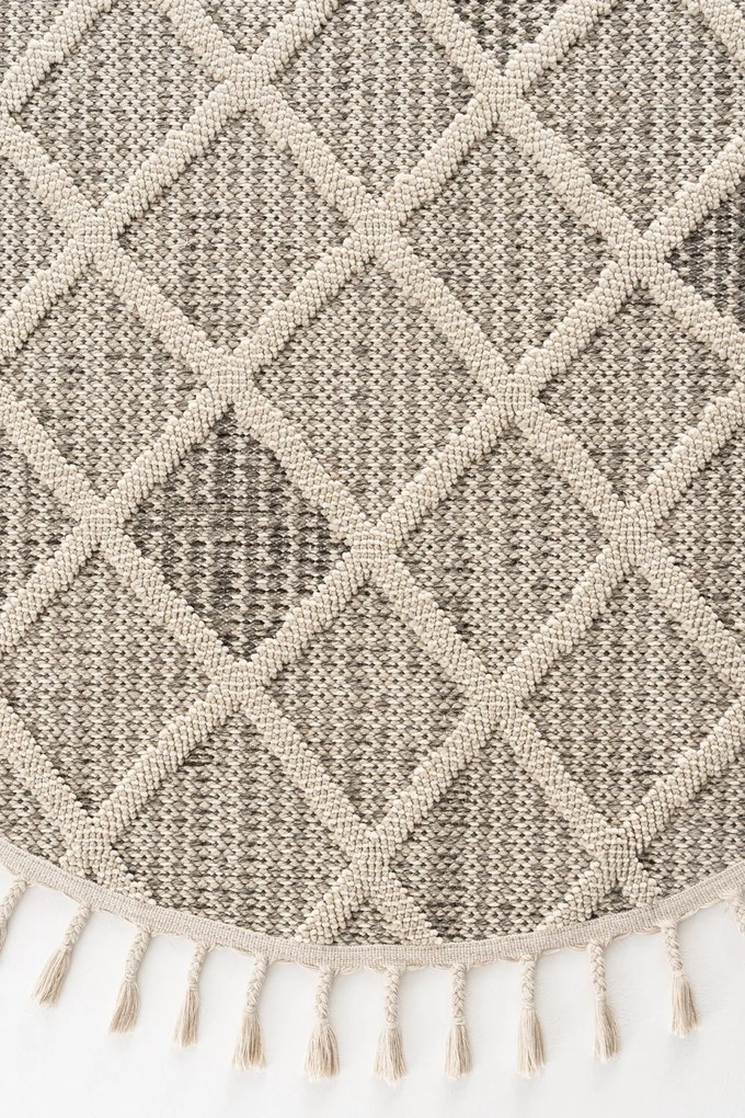 Килим Bukle 1411 - Cream, цвят Кремав, 200 cm см