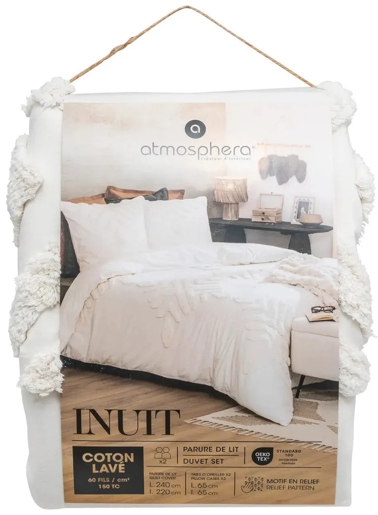 Спално бельо atmosphera Inu, 240x220 cm, Премиум памук