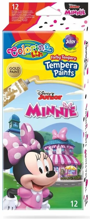 Colorino - Disney Junior Minnie Темперни бои 12 цв. в туби 12 ml
