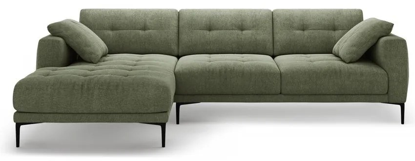 Зелен ъглов диван (ляв ъгъл) Bemy – Micadoni