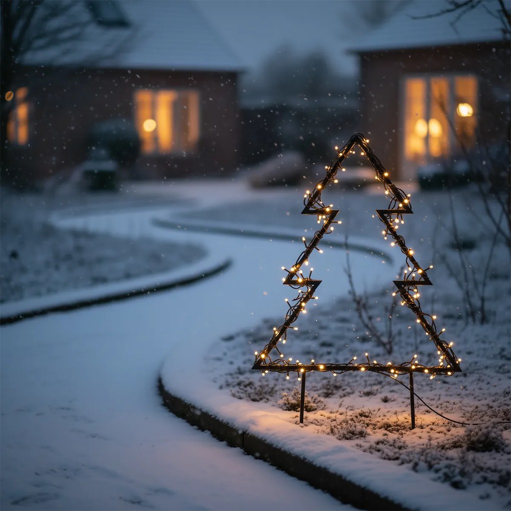 Коледен прожектор Коледна елха с LED IP44 - Rudolph