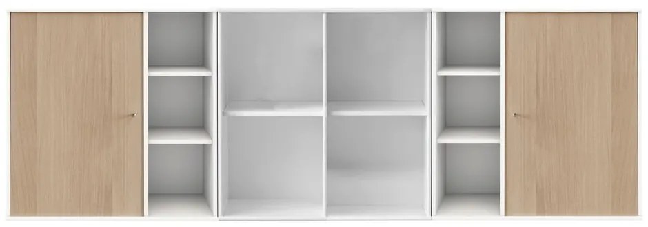 Бял стенен скрин от дъб Hammel , 206 x 69 cm Mistral Kubus - Hammel Furniture