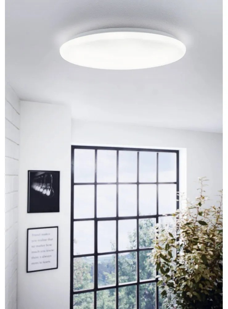 Бяло LED осветително тяло за таван GIRON – EGLO