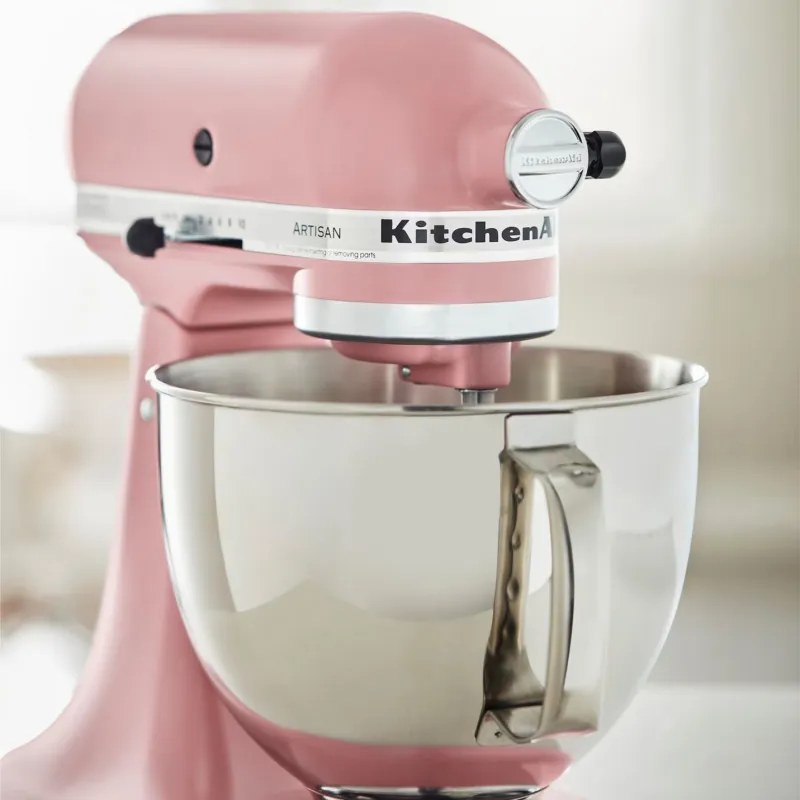 Планетарен миксер KitchenAid Artisan Elegance 5KSM175PSEDR, 300 W, 4.8 л, Direct drive, 10 скорости, Розов