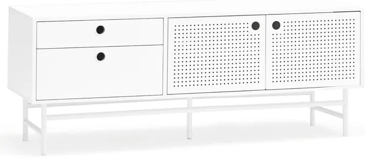 Бяла маса за телевизор 140x52 cm Punto - Teulat