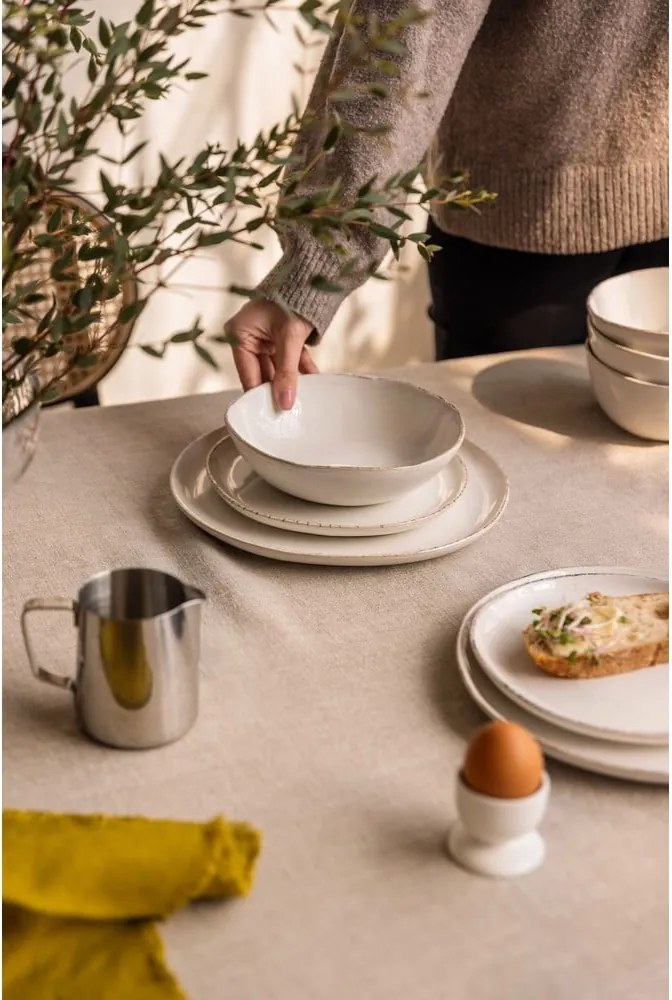 Глинен комплект за хранене 24 бр. Snow Heart – Bonami Essentials