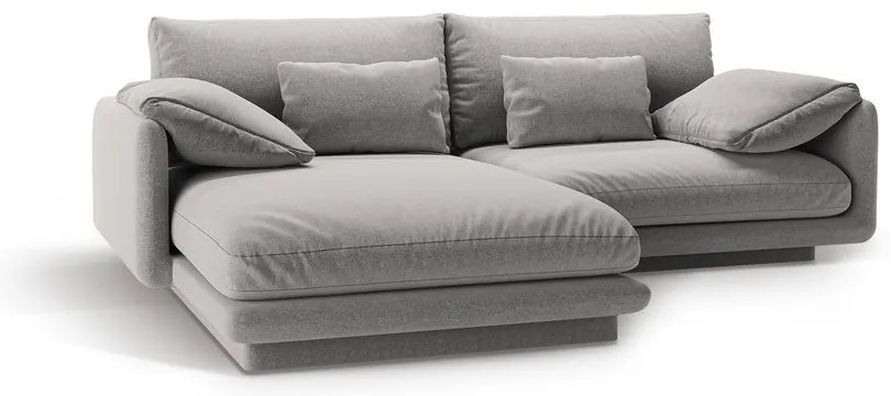 Светлосив ъглов диван (ляв ъгъл) Torino – Micadoni Home