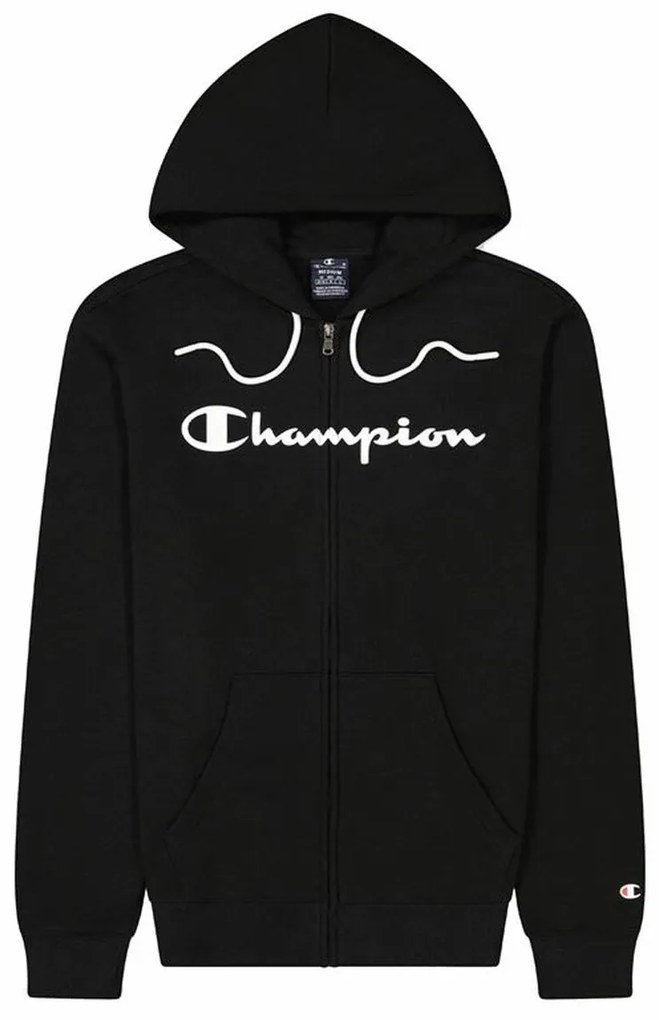 Мъжки суичър с качулка Champion Hooded Full Zip Черен - S