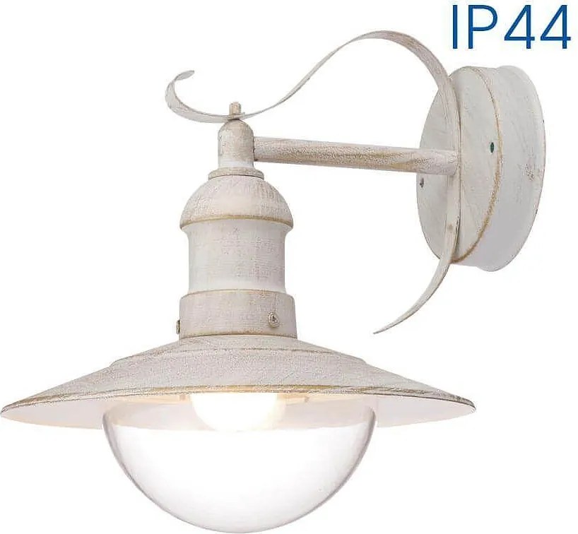 Градински аплик RIVIERA, бял, 1xE27