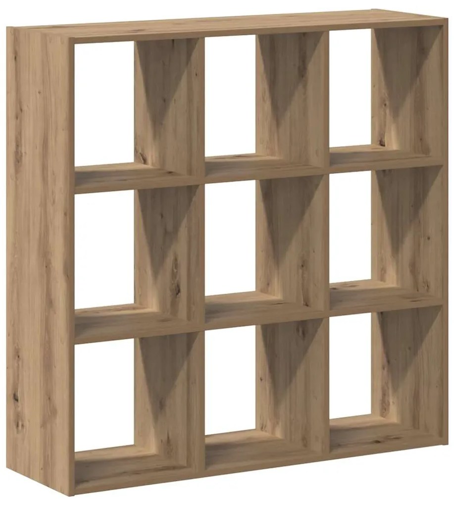 852824 vidaXL Библиотека дъб артизан 102x32x102 см инженерно дърво