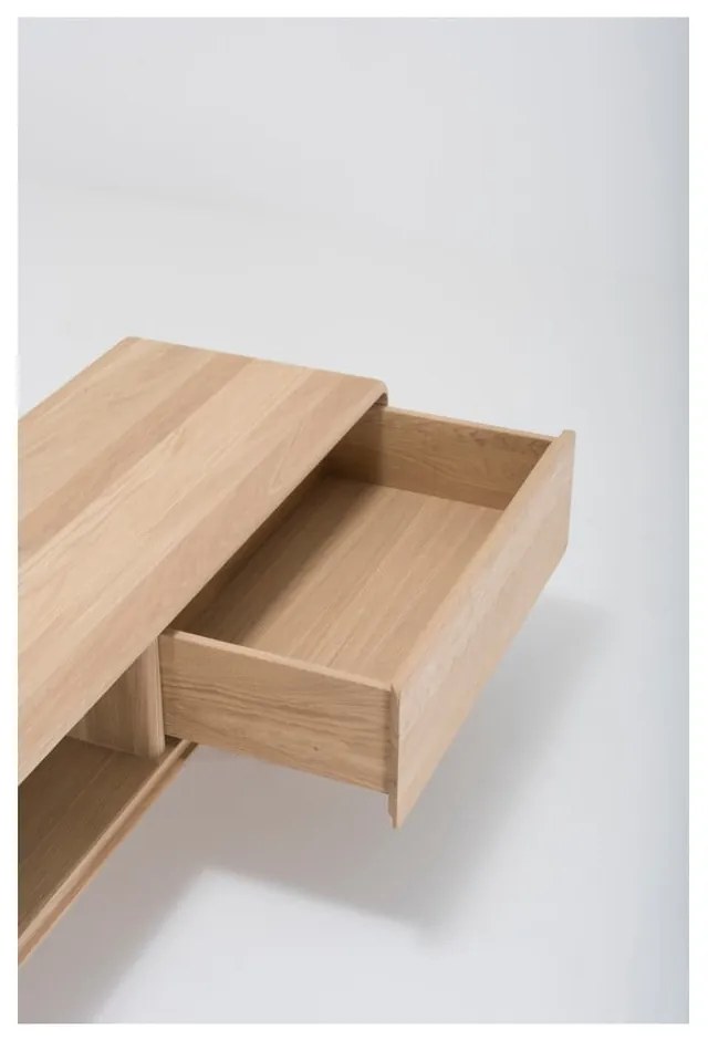 ТВ скрин от масивен дъб с 2 чекмеджета Fawn - Gazzda