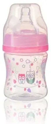 Babyono - Шише широко гърло 120 мл розово 402/02