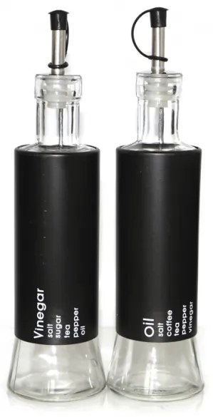 Top - Стъклен оливерник 2-ка черно - 338110