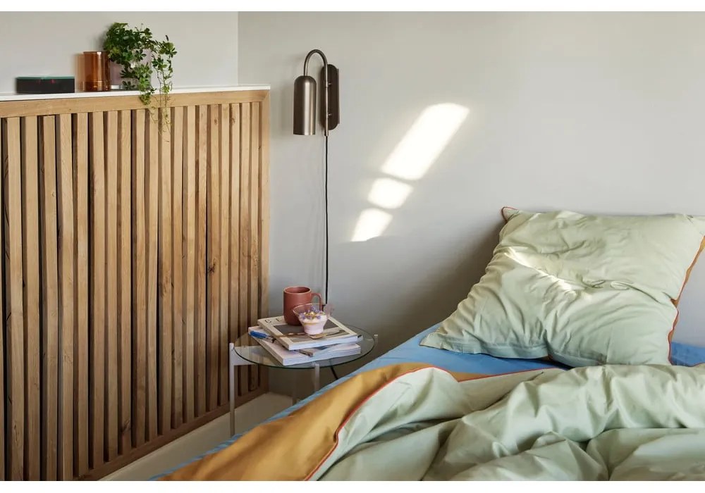 Кръгла странична масичка със стъклен плот ø 45 cm Beam – Hübsch