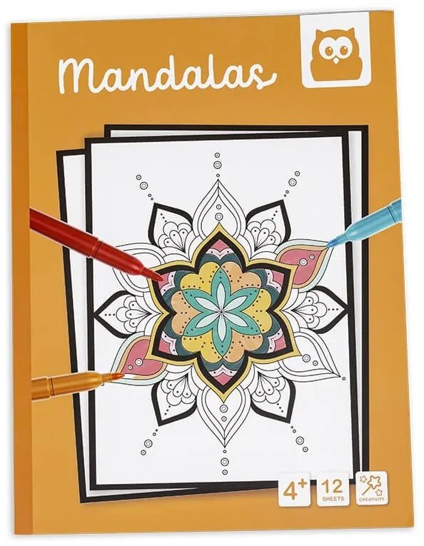 Eurekakids - Книжка за оцветяване, Мандала