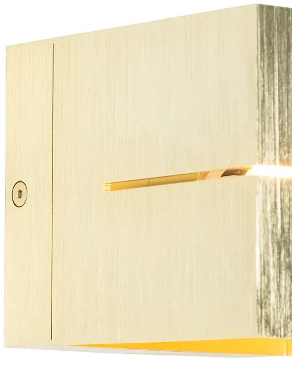 Модерен стенен аплик златен 9,7 см - Transfer Groove