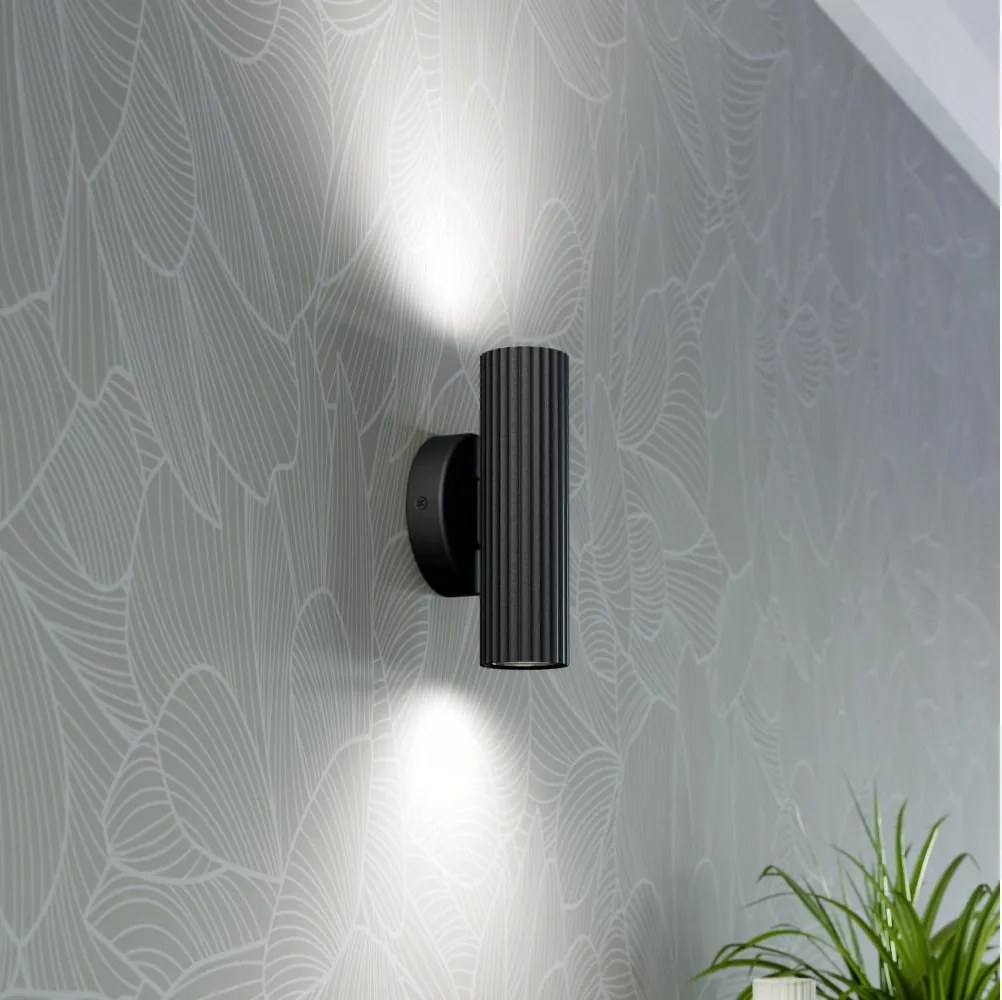 Eglo 902032 - Аплик PORTILLO 2xGU10/5W/230V черен