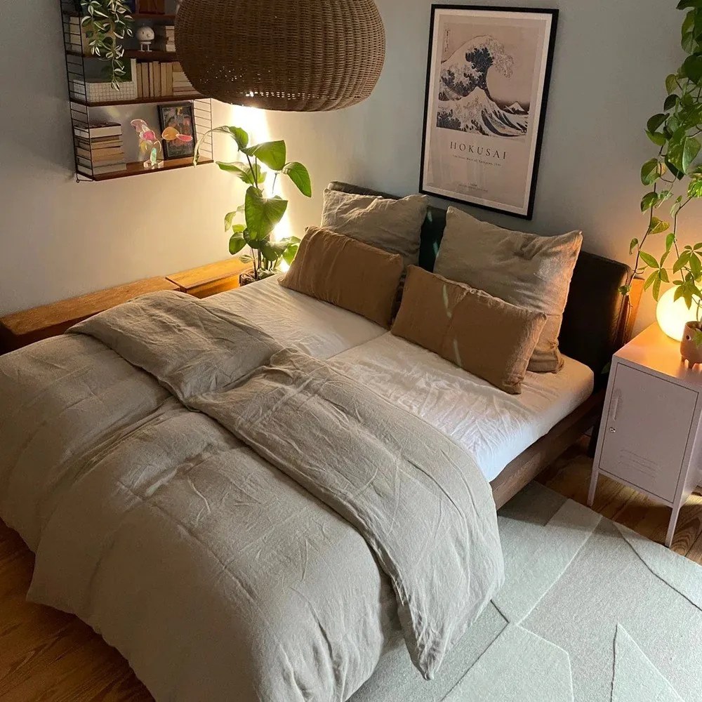 Ленена калъфка за възглавница 70x90 cm Natural – Linen Tales