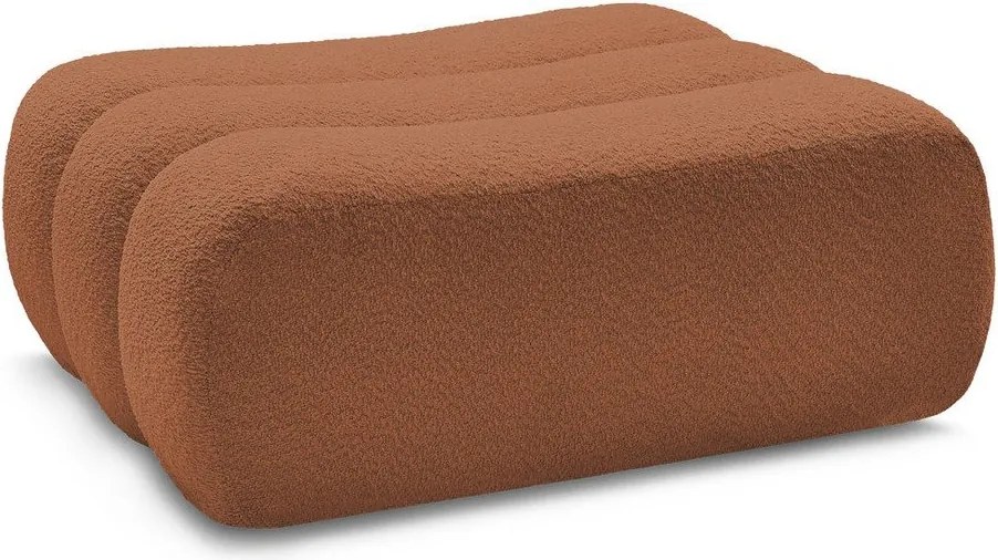 Оранжева табуретка от прежда с примки от букле Azra – Bobochic Paris