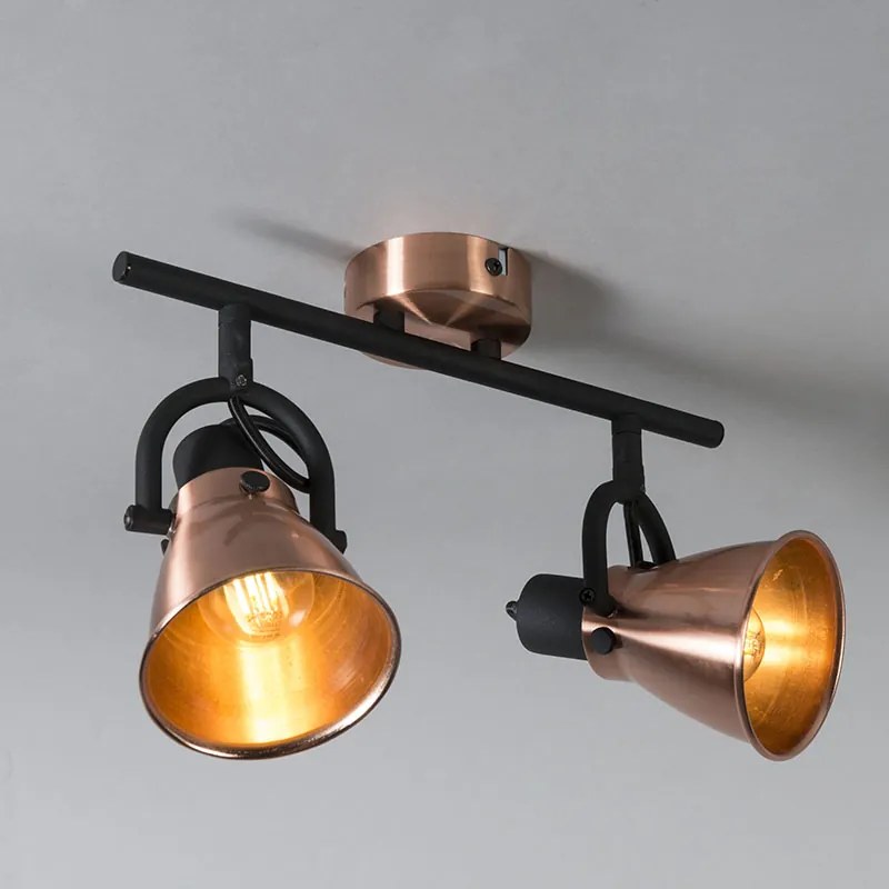 Класически плафон с две медни спота с възможност за накланяне - Jos