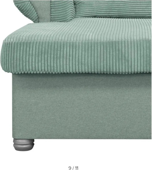 Кресло от рипсено кадифе в цвят мента Lord – Ropez