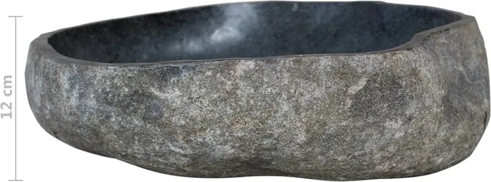 Мивка от речен камък, овална, 29-38 см
