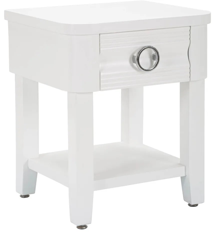 Нощно шкафче от бяла ела Shine - Mauro Ferretti