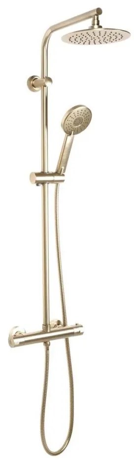 REA-P8413 - Душ комплект BLISS с термостатен смесител, четкано златно покритие