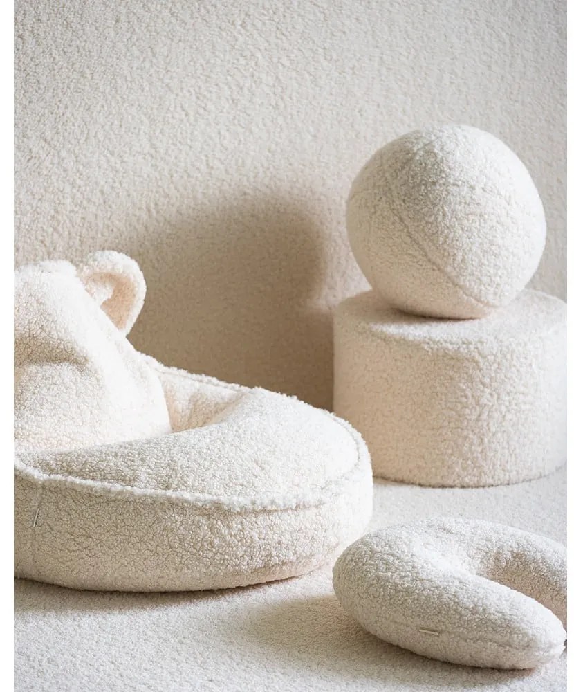 Кремав детски пуф от букле – Wigiwama