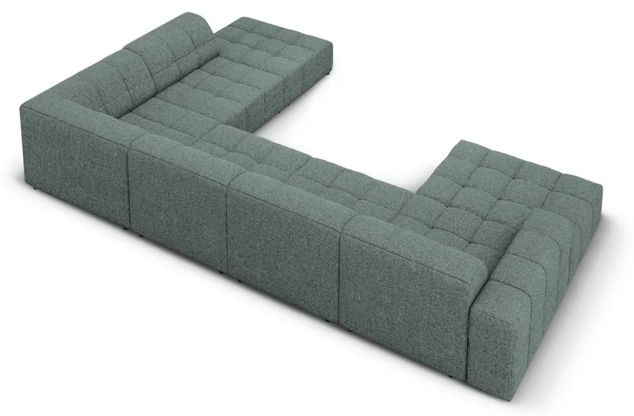 Тюркоазен ъглов диван (десен ъгъл/U) Chicago - Cosmopolitan Design