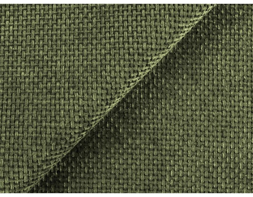 Зелено тапицирано двойно легло с място за съхранение и решетка 140x200 cm Keoni - Makamii